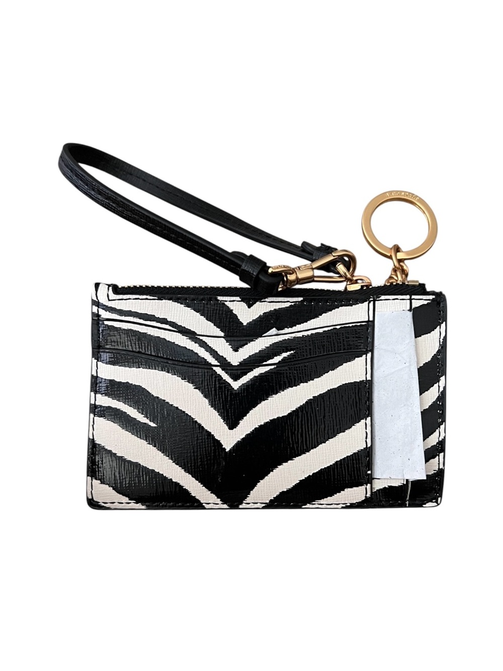 Kate Spade New York Morgan Zebra Print Coin Card Case Wristlet - Picture 6 of 6